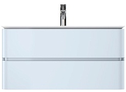 Am.Pm Тумба под раковину  Sensation 100 светло-голубой, глянцевая – фотография-1